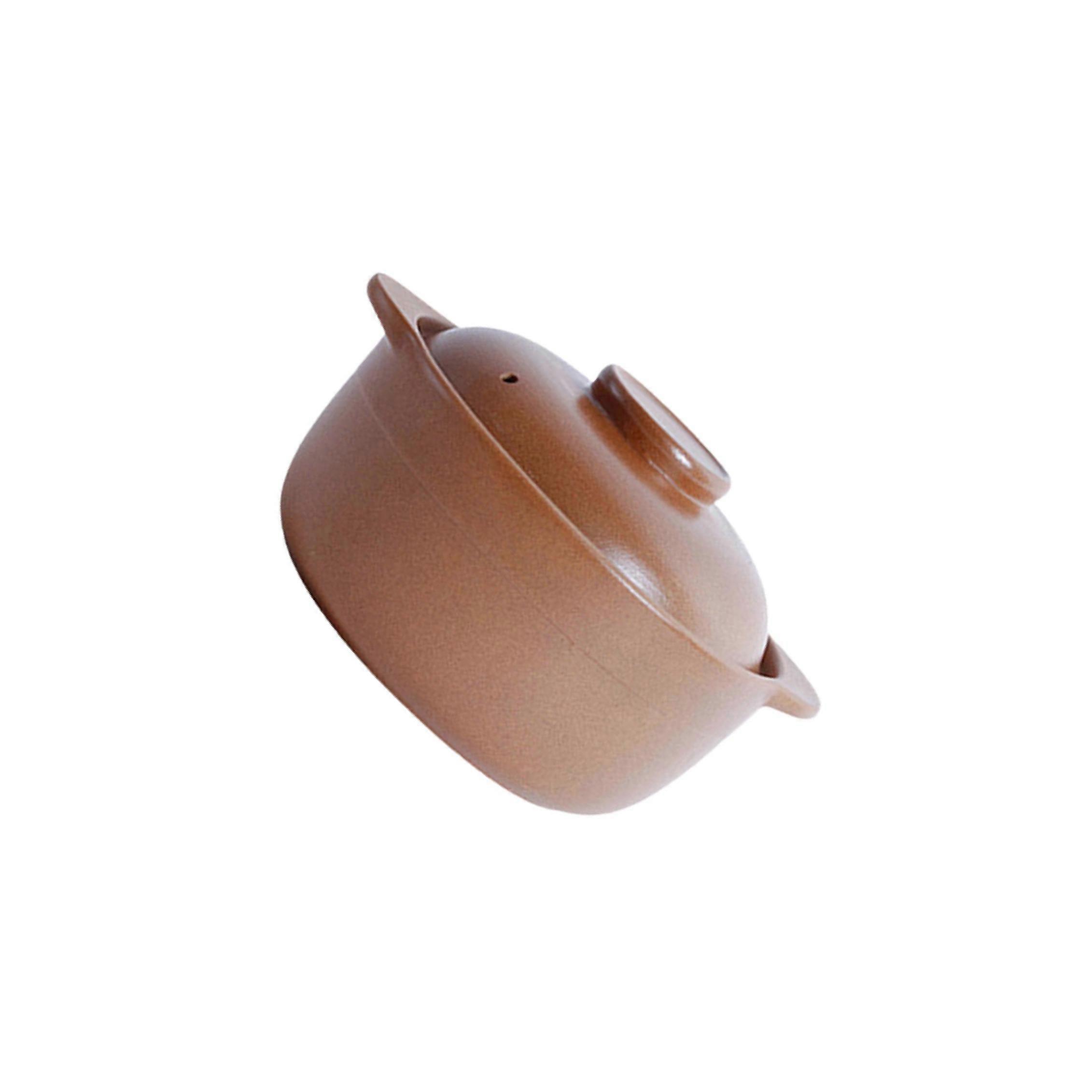 Irdener Kochtopf Tontopf Handgemachter traditioneller Auflauf Tontopf Reistopf 0,8L