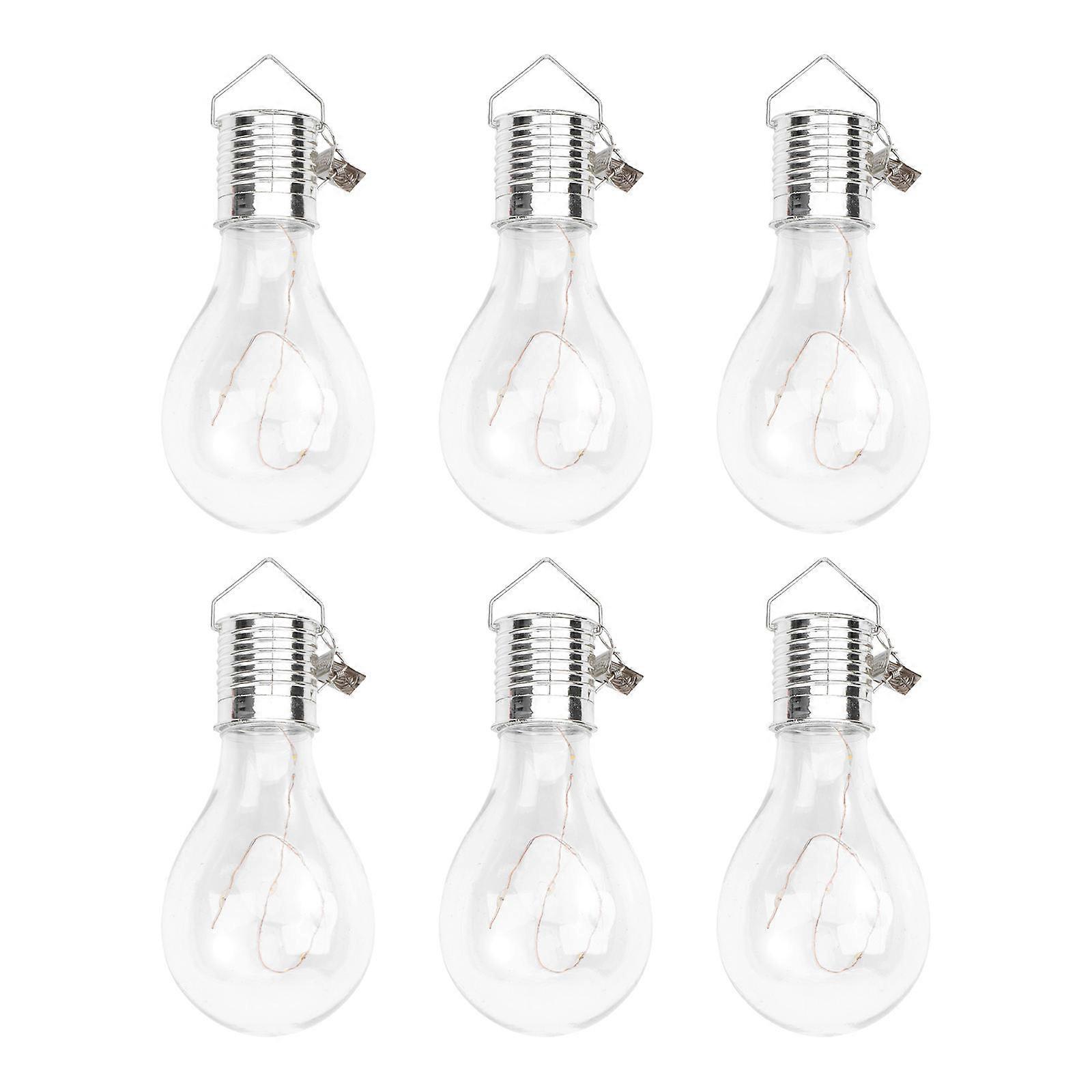 Solar Bulb LED Light Bulb for 12Pcs Transparent Hanging Lamp