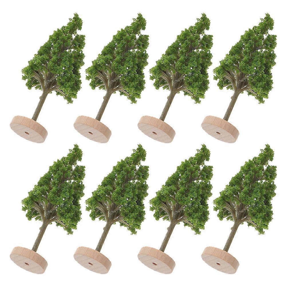 Minature Tree Mini Tree Model For Sand Table Model 3cm Height Plastic Compact Landscape Decor 8Pcs