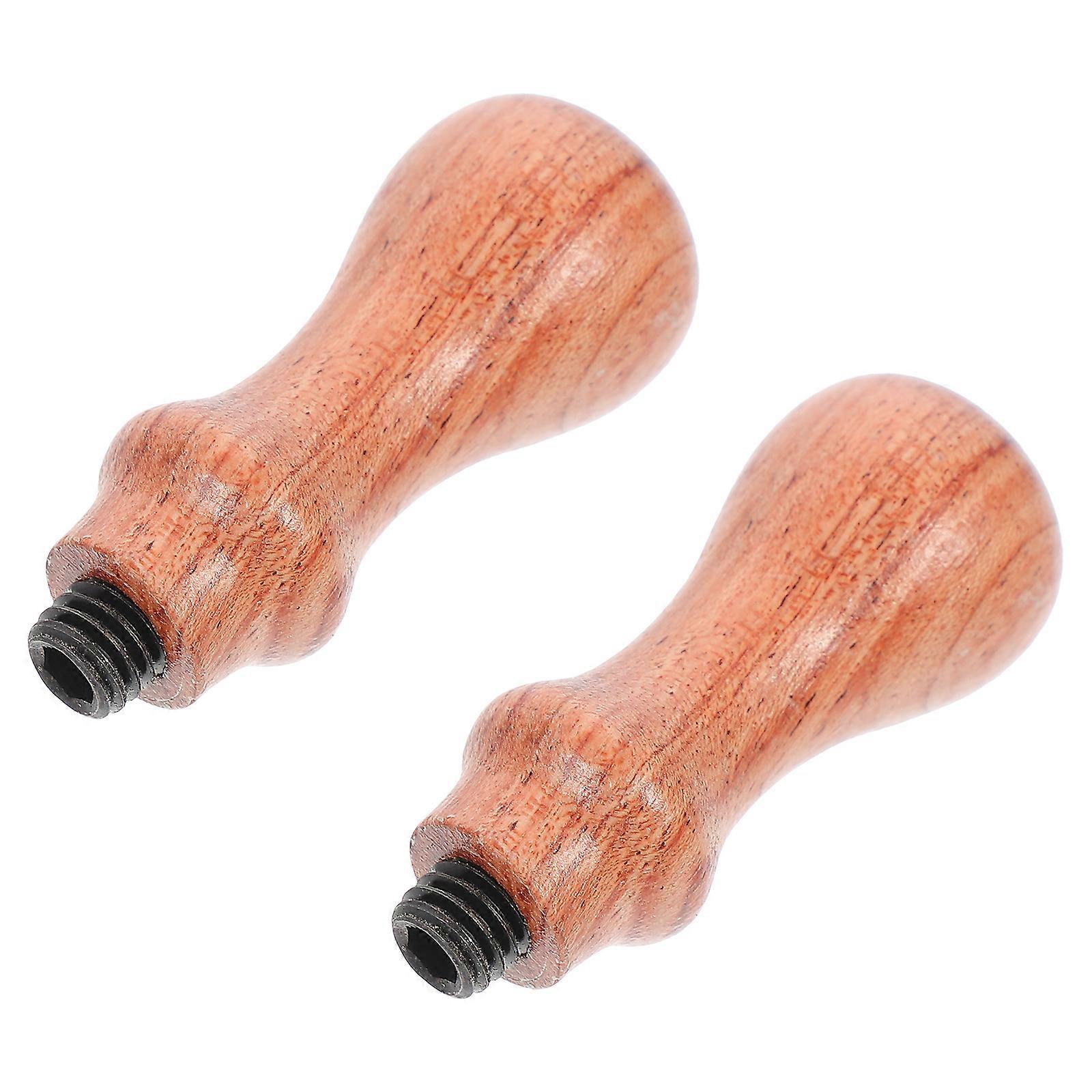 Mini Huanghuali Wooden Stamp Handle for Wax Seal Use 2Pcs