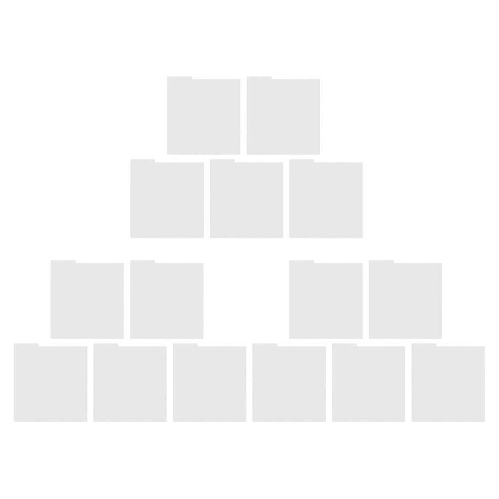 Record Organizer Tabs Vinyl Record Divider Card Organizing Records Home Use White 34.30X31.60X0.10CM Minimalist Design 15Pcs