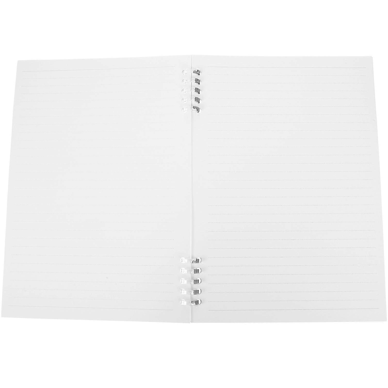 5Pcs Spiral Notebook Ideal For Students Teenagers Daily Use And Recording Schedules 25.50X18.00X1.00CM White
