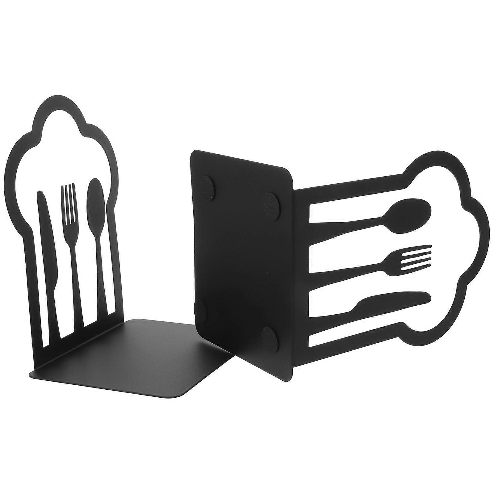 Iron Bookends for Heavy Books Crafted Book Organizers 10Pcs Set