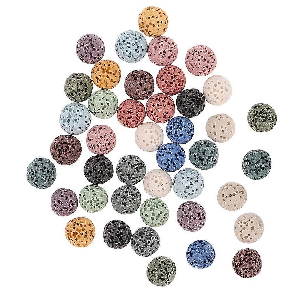 Assorted Color Lava Stone Aromatherapy Diffuser Beads for Car 84Pcs