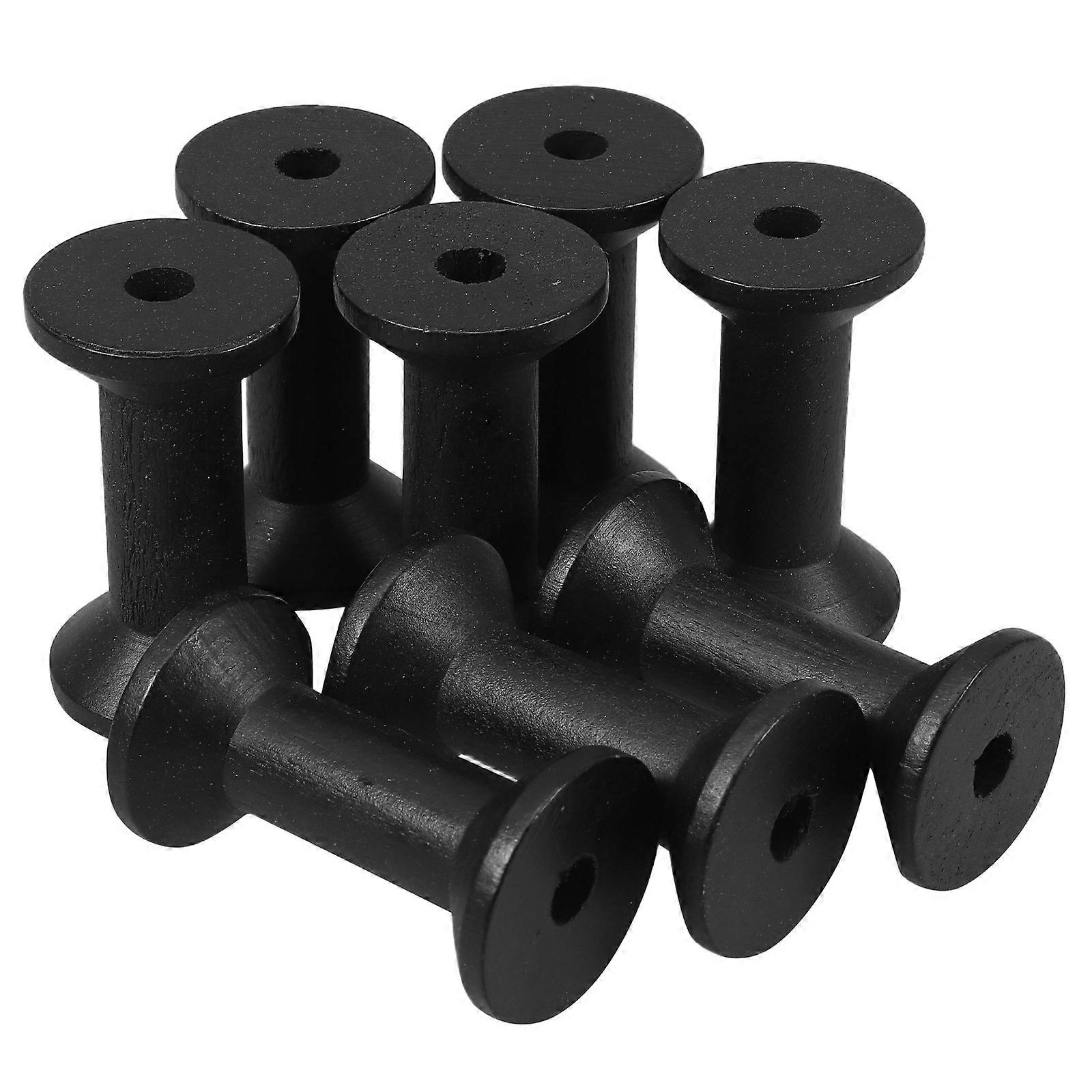 Wooden Empty Spools For Sewing Diy Projects Handicraft Projects Rustic Charm 6.00X3.50X3.50CM 10Set