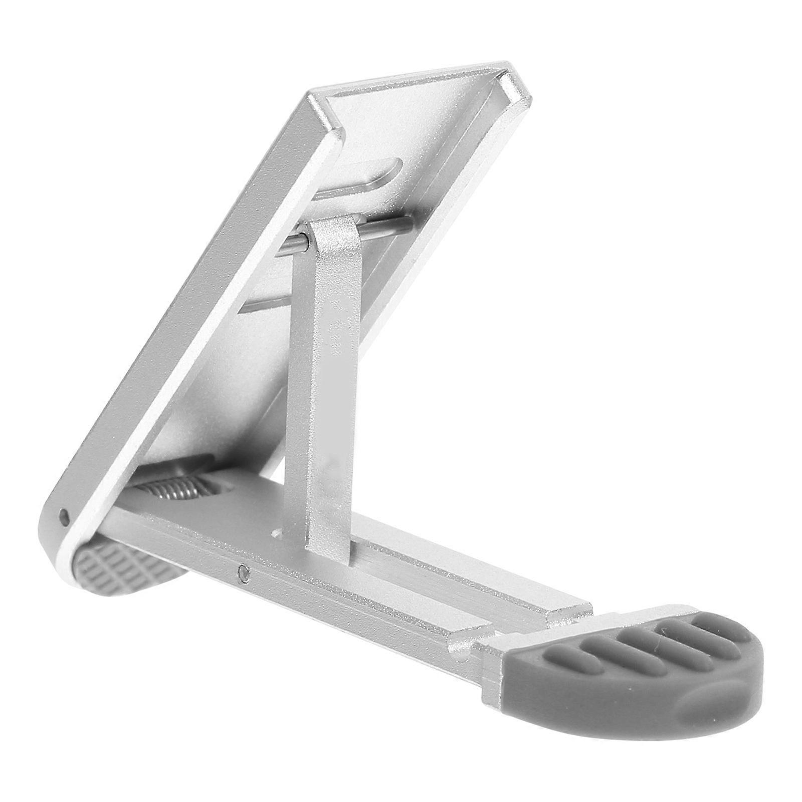 Mobile Phone Support Aluminum Alloy Holder for Phone Use 1Pcs Silver Multi-Gear