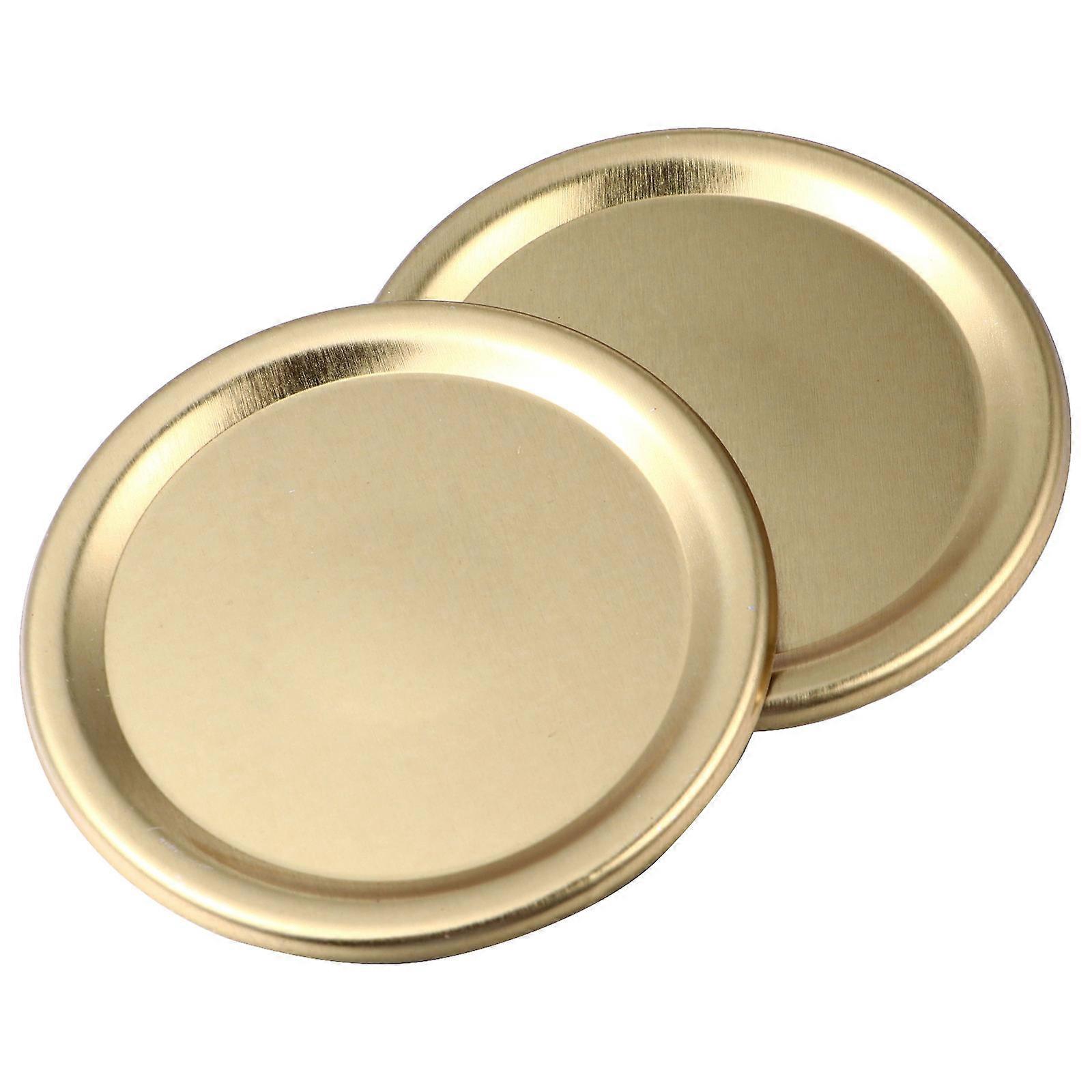 Can Lids Metal Canning Jar Lids Leak Proof Split Type For Mason Jar Storage Golden 24Pcs