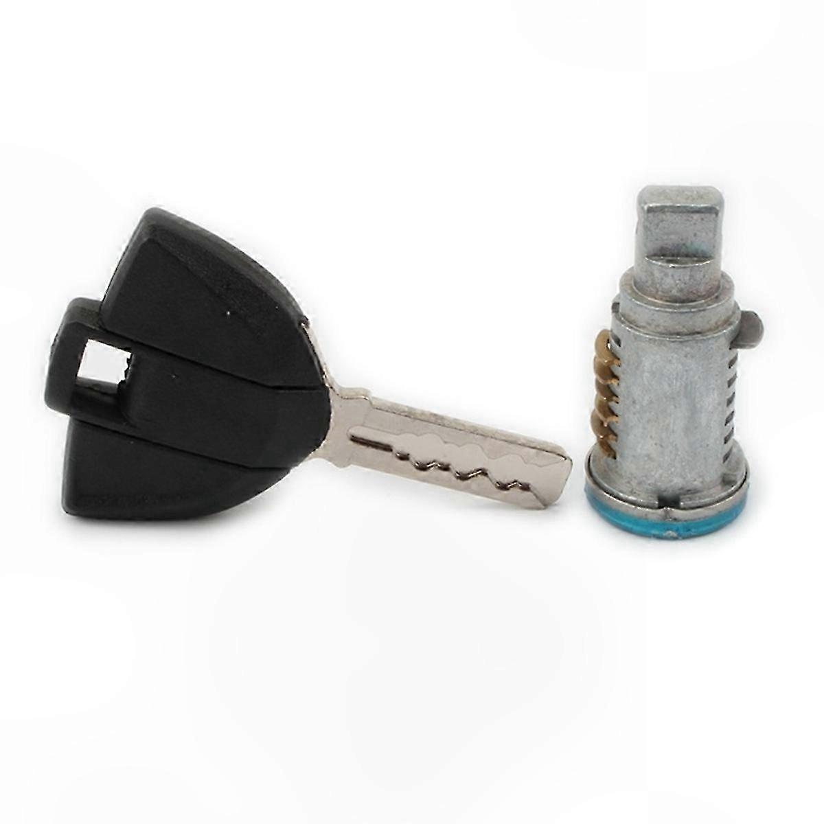 Rear Seat Lock Assembly for Motorcycles with Key Core and Cover Hump