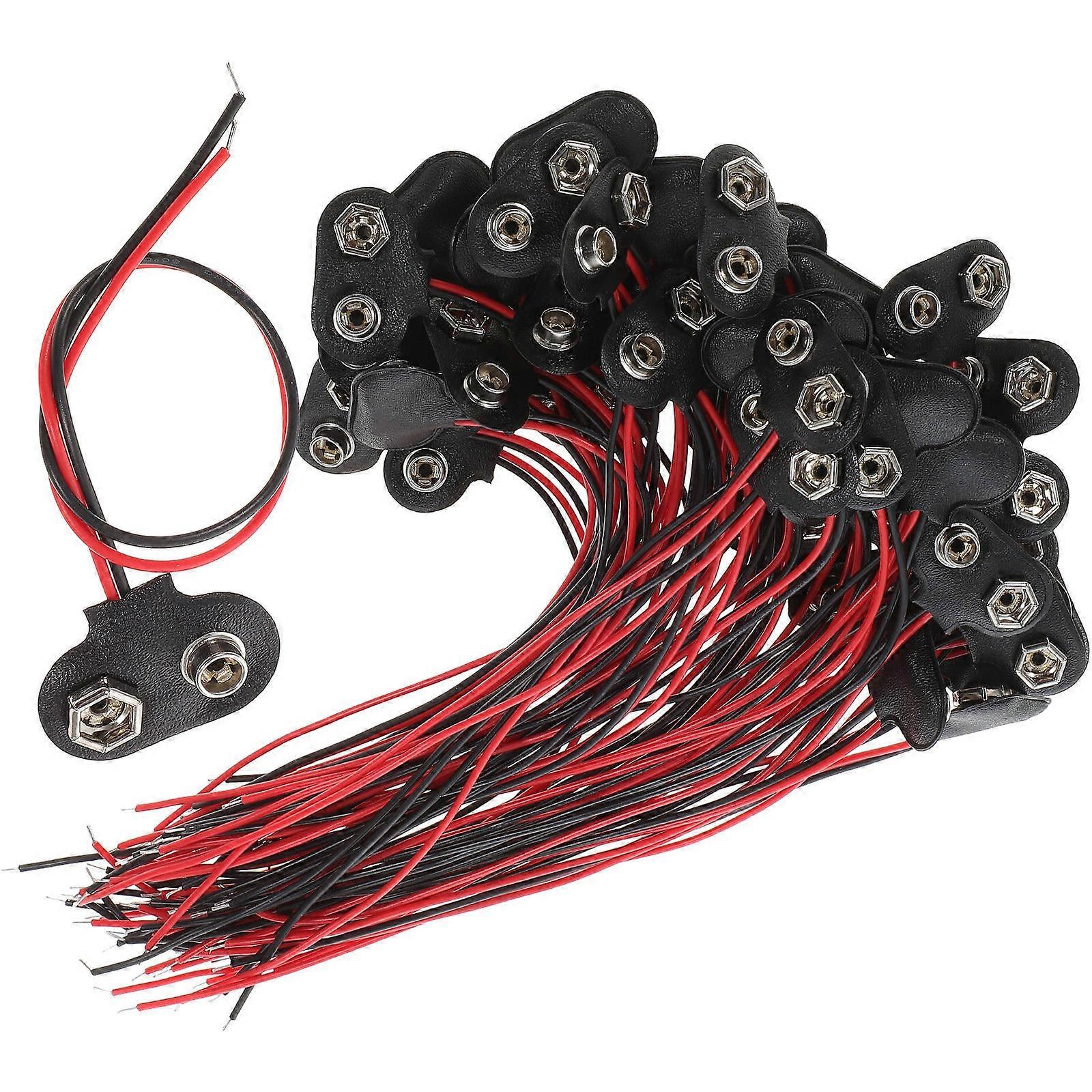 9 Volt Battery Clip Connector for Student Use 50Pcs
