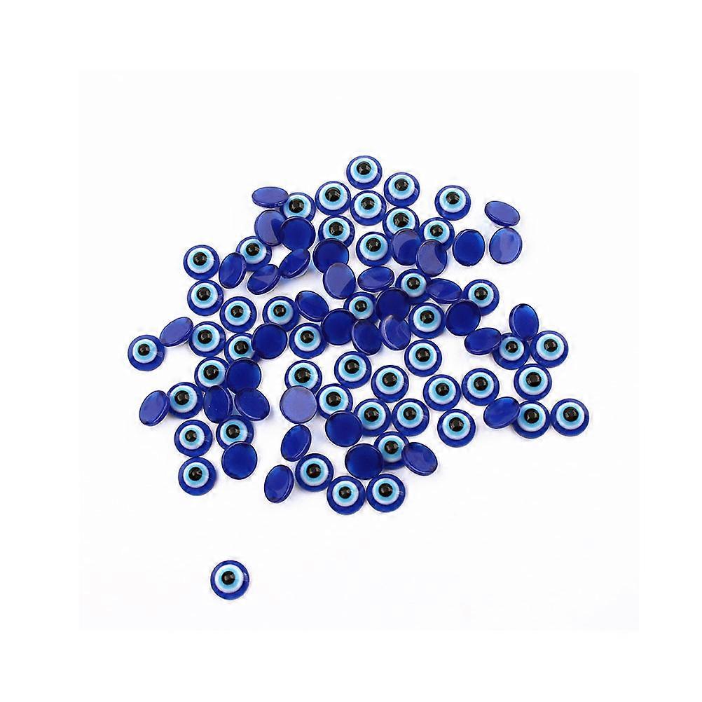 Evil Eyes Bead Resin Blue Eyes Beads for DIY Craft Projects 100Pcs