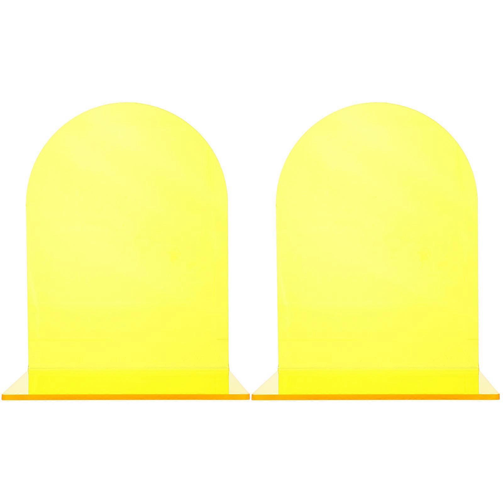 Bookend Acrylic Book Stand for Home Use 4Pcs Clear Design