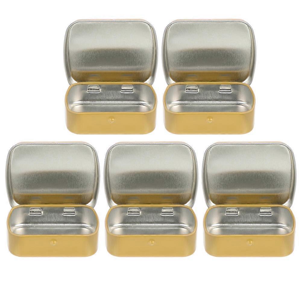 5Pack Small Objects Storage Box In Rectangular Shape With Iron Material For Home Organization And Travel