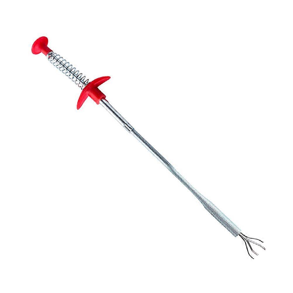 Kitchen Through Sewer Dredging Device for Home Restaurant Pipe Cleaning Red 60x3x3cm