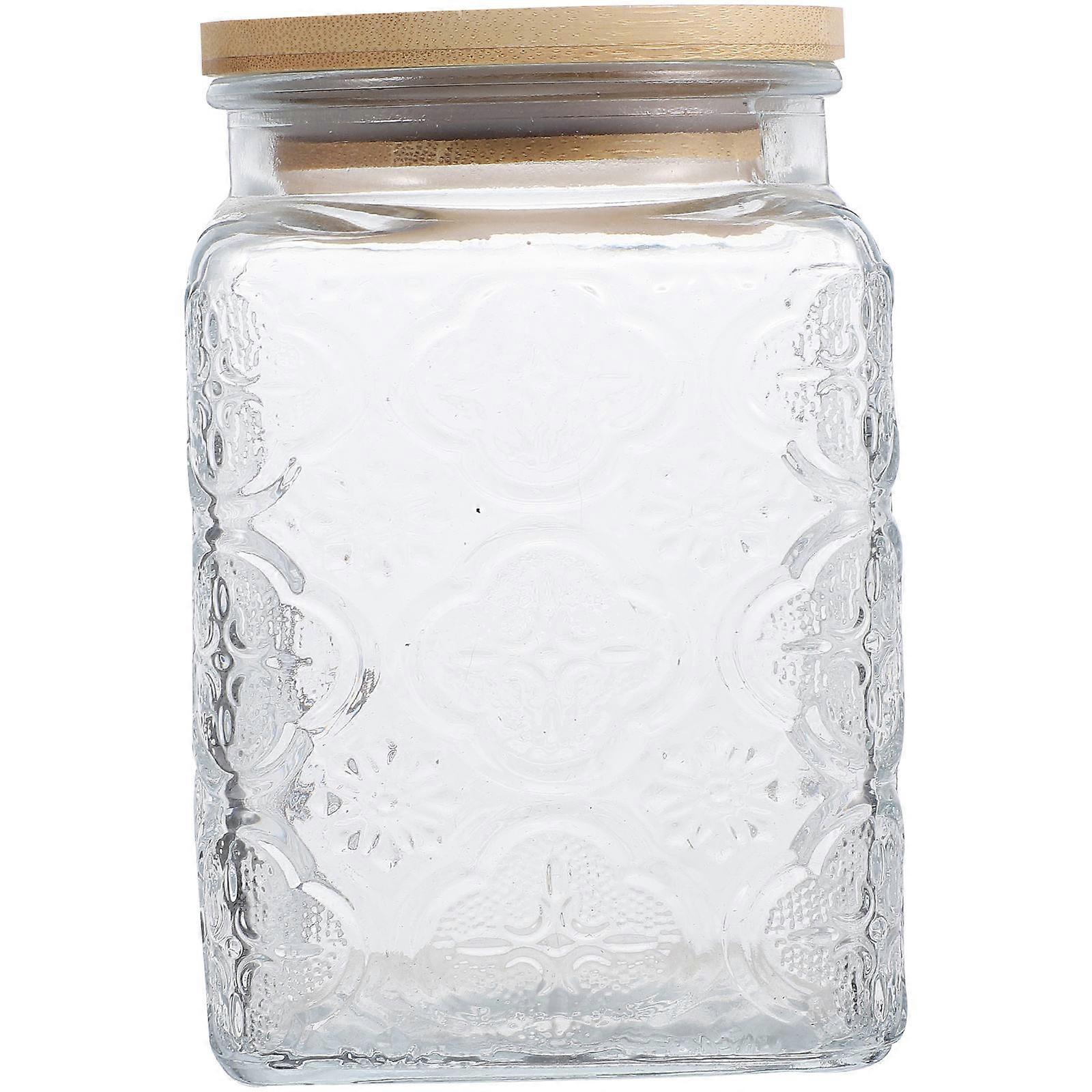 Glass Canisters with Airtight Lids Airtight Glass Canister for Home Use 3Pcs