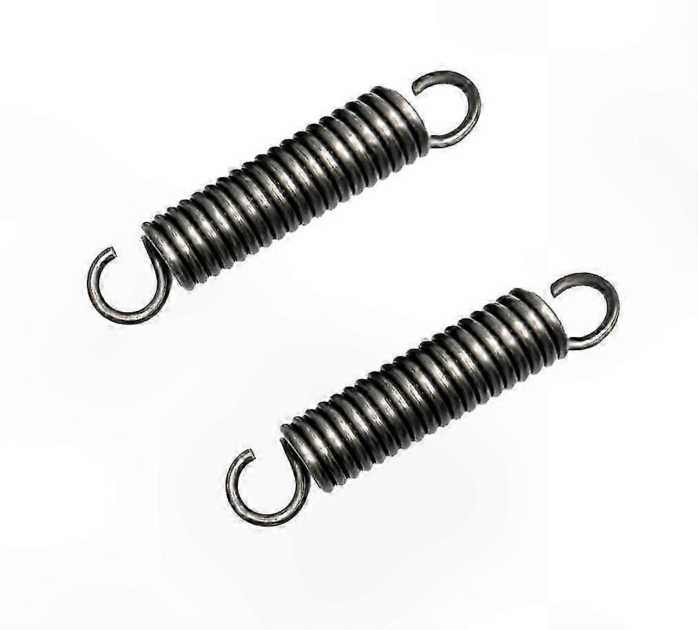 2-Pack Tension Springs with Hooks, 60mm Length, 1.5mm Wire Diameter, 10mm Outer Diameter