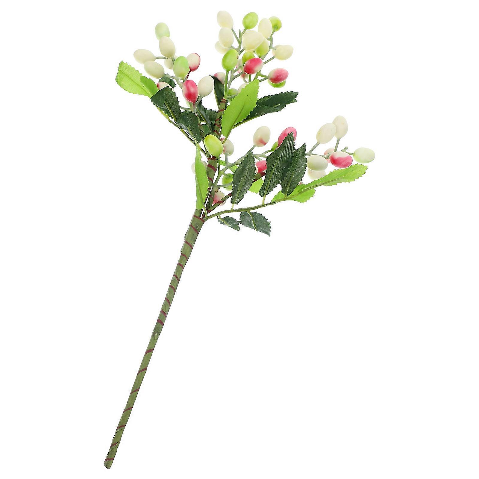 Christmas Berry Stems Artificial Berry Stem for Decor 4Pcs Multi Color