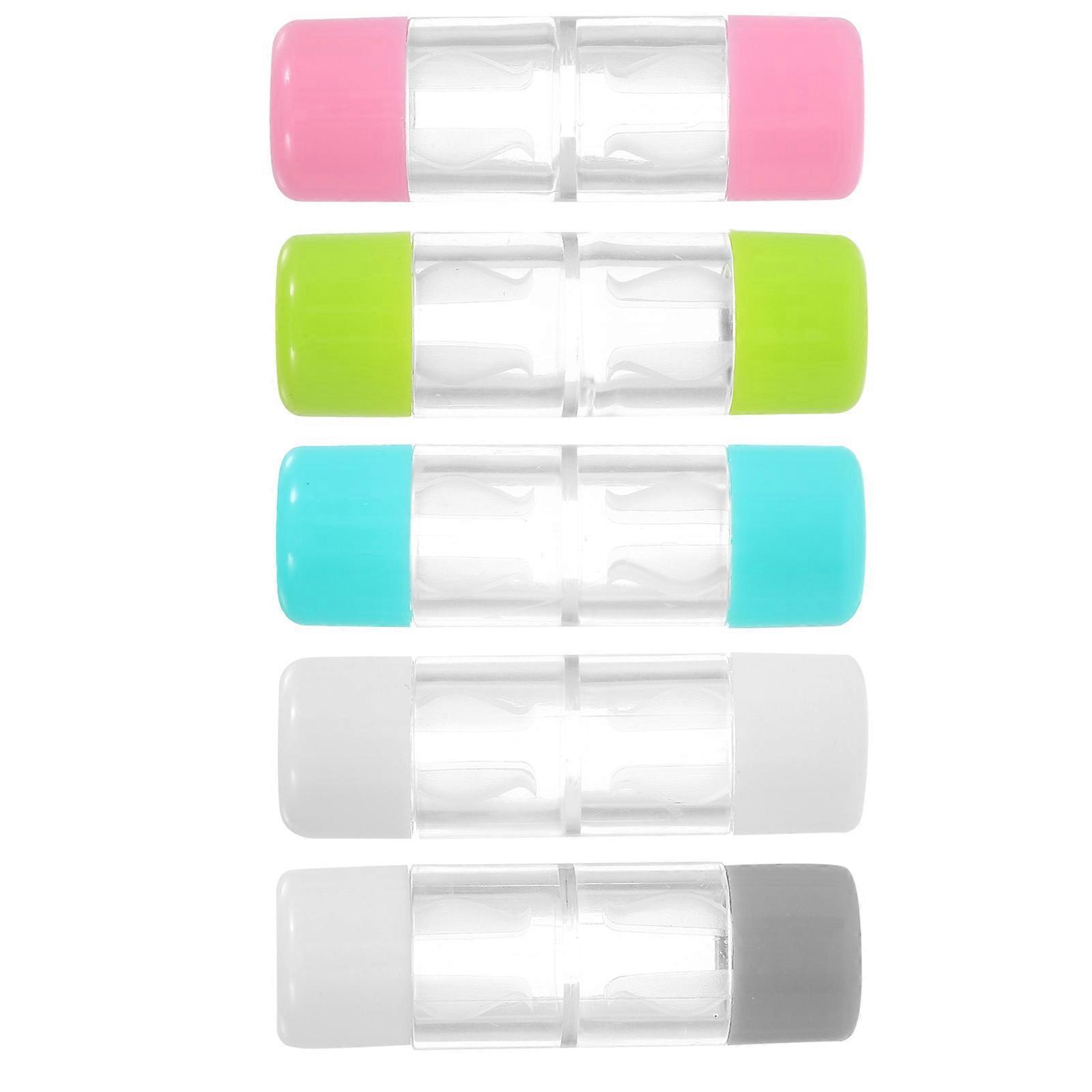 Plastic Rgp Lens Case for Travel Use 15Pcs Dual-Head Storage