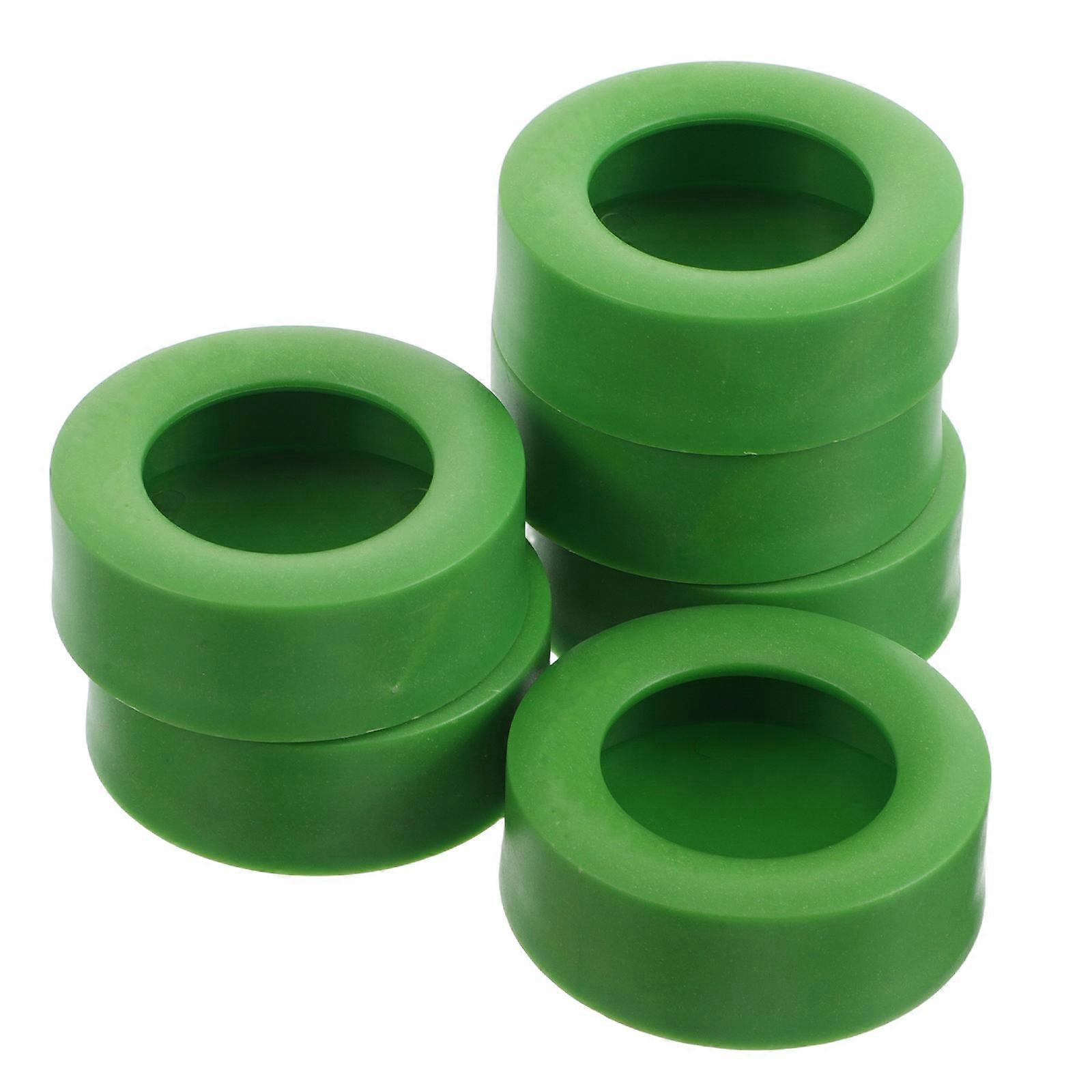 Reptile Feeder Cups 6Pcs Green PP Easy-Clean Reptile Dish for Pet Feeding Use