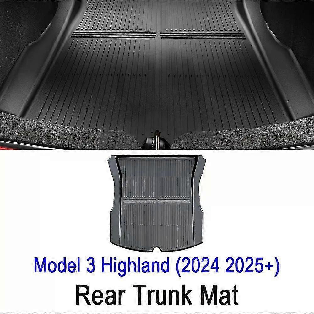 Floor Mats for Tesla New Model Y Juniper Launch Model 3 Highland Trunk Mat Carpets Protector Non-slip Floormat Car Accessories 26s
