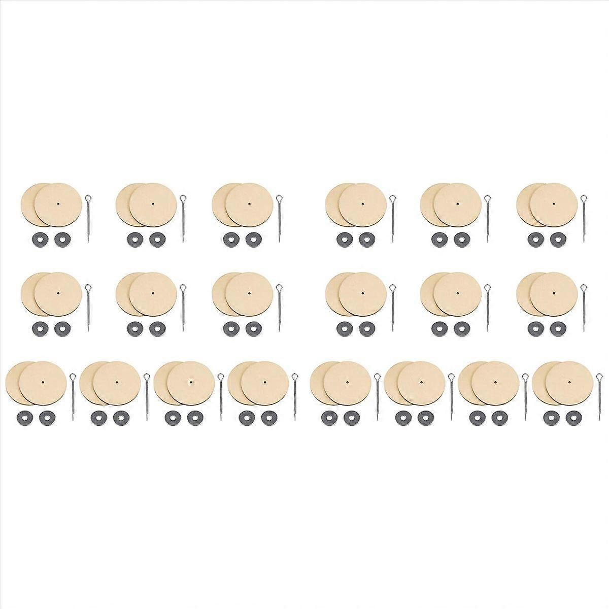 10 Sets Doll Joint Connectors Cotter Pin Joints and Wooden Fibreboard Disks Movable Engage Bolt Doll
