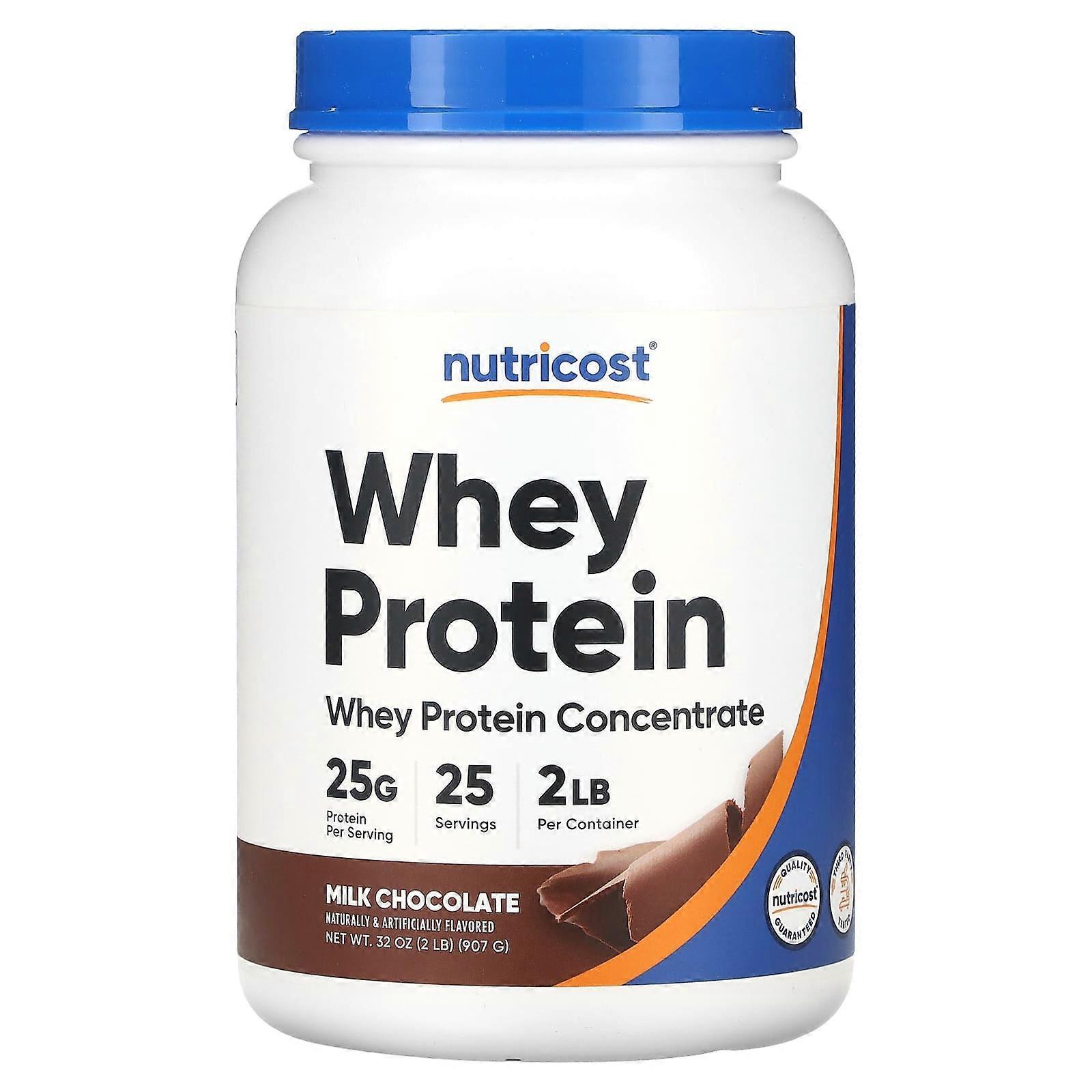 Whey Protein Concentrate, Milk Chocolate, 2 lb (907 g)