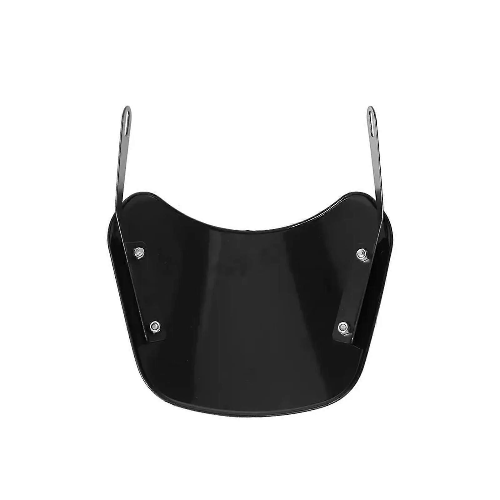 Windshield For Motorcycle Black Windscreen Deflector Universal Fit