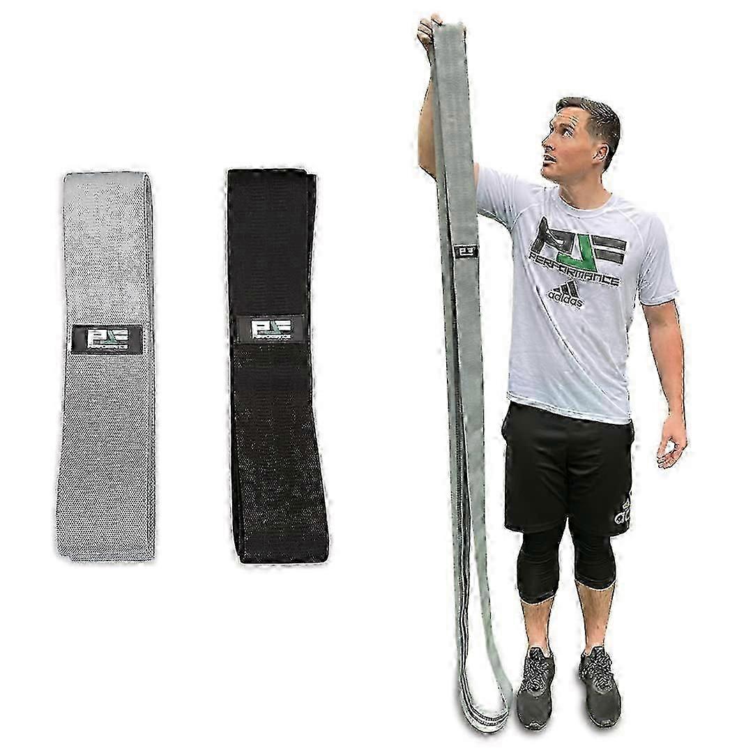 76-Inch Expanded Length Resistance Bands - Ultimate Resistance Band for Professional Level Exercises (Gray)