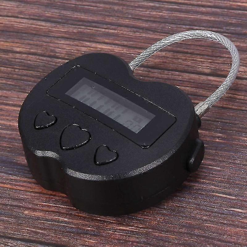 4x Smart Time Lock Lcd Display Time Lock Multifunction Travel Electronic Timer,usb Rechargeable Temporary Timer Padlock