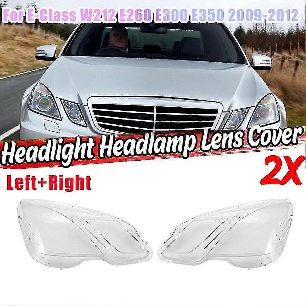 Right Side for - E Class W212 2009-2012 E300 E350 E500 E63 Headlight Lens Cover Light Shade Shell Cover