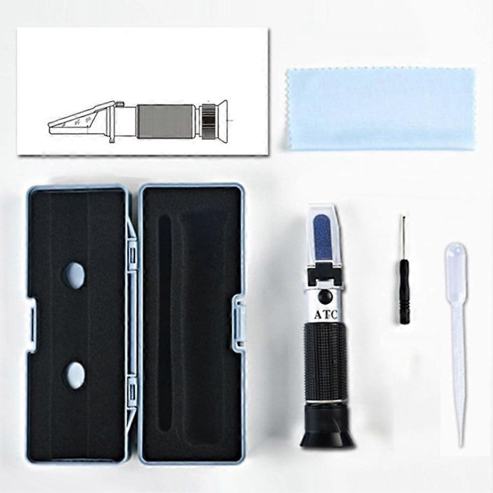 AFQH Brix Refractometer with ATC, Dual Scale 0-32% Brix & 1.000-1.120 SG, for Beer, Wine, Juice, Homebrew