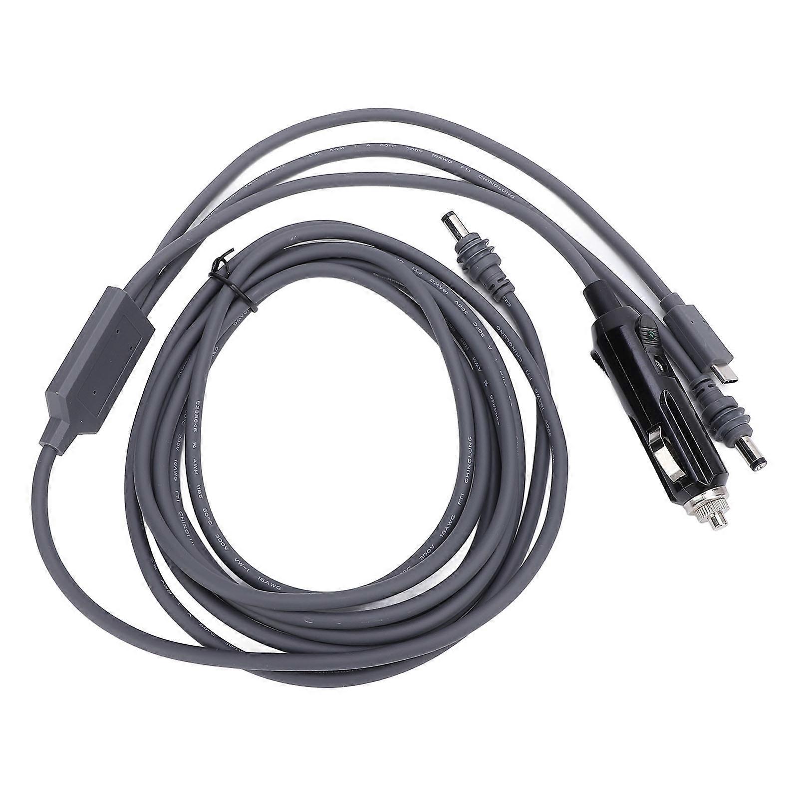 Satellite DC Power Cable DC Type C to DC Cord Replacement Extension Cable Water Resistant Plug and Play PVC 3meter / 9.8ft 