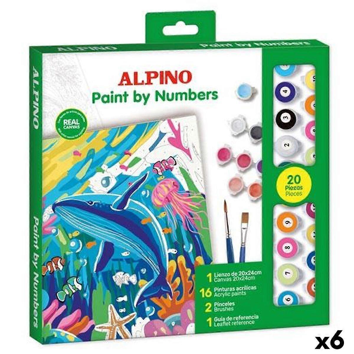 Paint by Numbers Set Alpino Ocean 6 Units