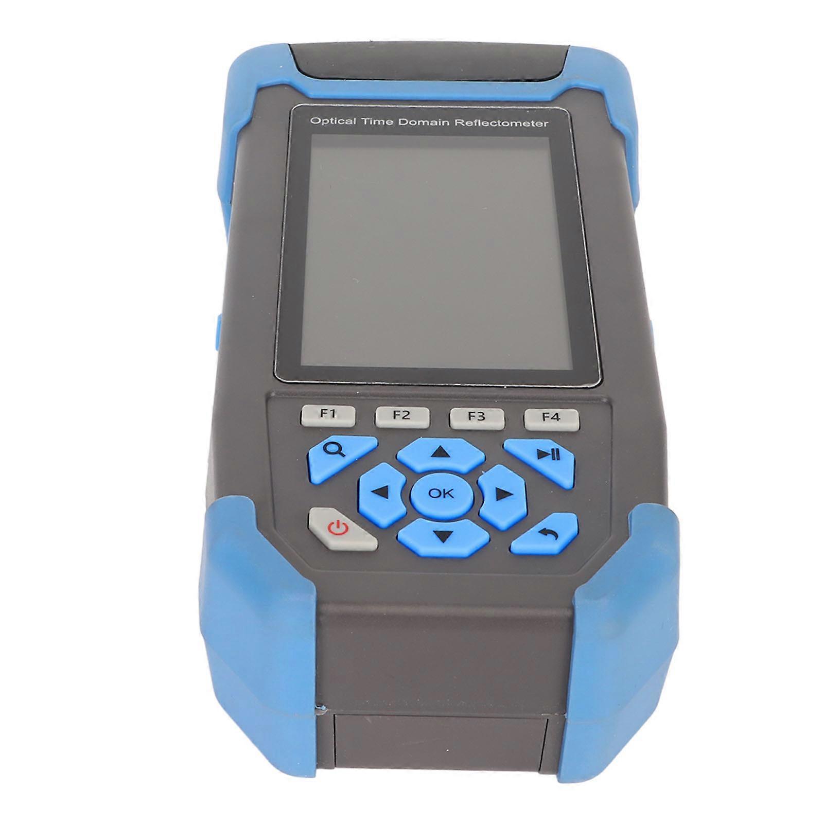 8 in 1 Fiber Optic Cable Tester with OTDR Event Maps Stable Light Source Optical Power Meter 24dB Connector with FC APC 100‑240V US Plug 