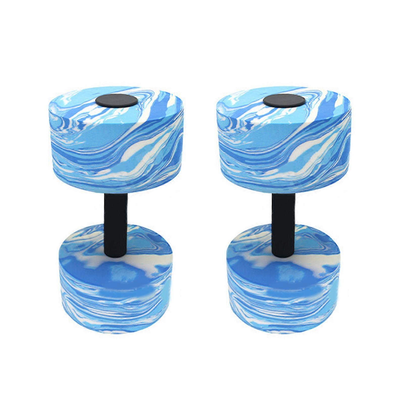 1Pair Sports Aquatic Exercise Dumbbells Highly Density EVA Foams Dumbbells Pool Resistance Water Weight  Aquatic Dumbells Multicolor