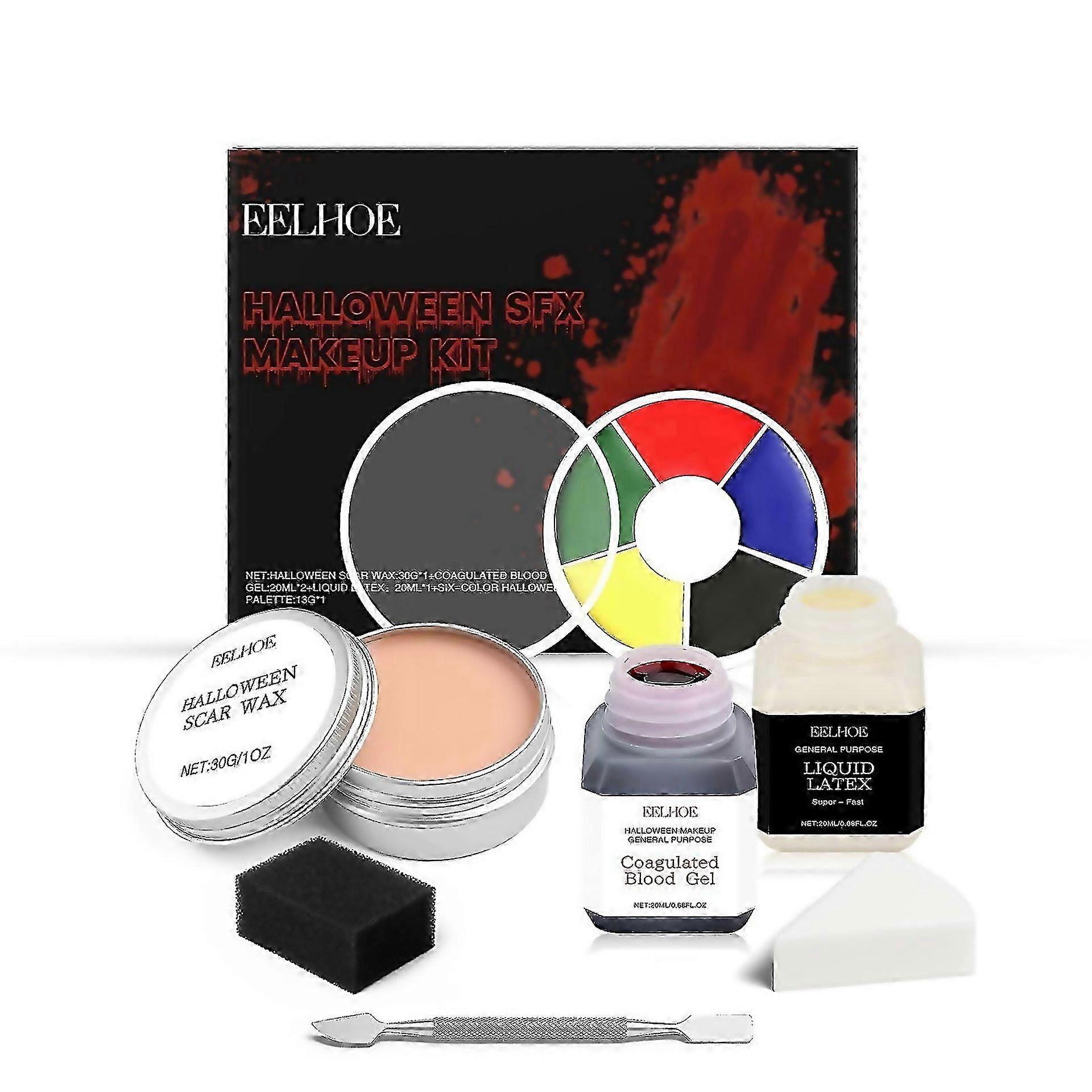 For Realistic Halloween Wound Blood Effects Makeup Set Easy Safe And Creative