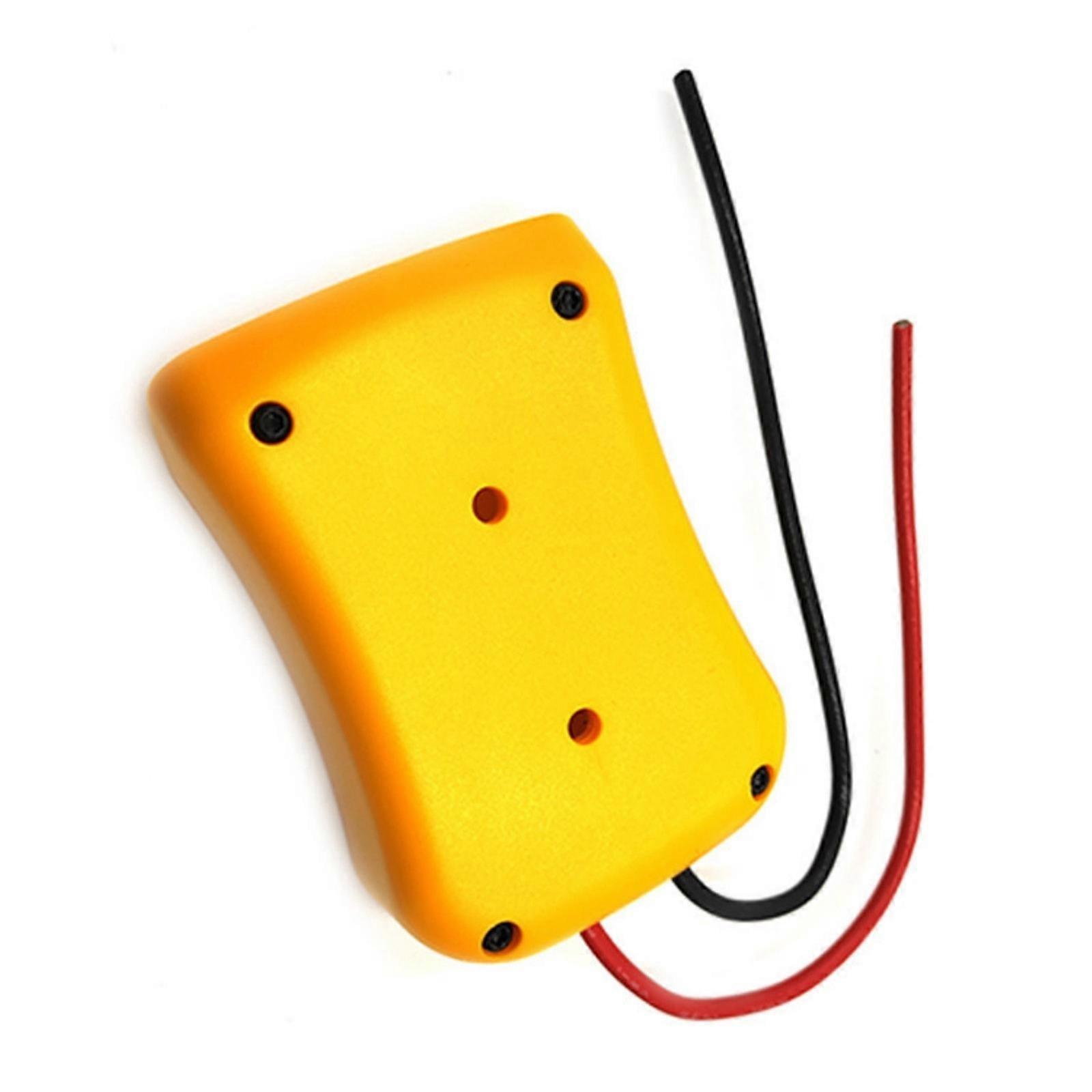 Tool Battery Converter ABS Material With Reinforced Wiring for DCB140 DCB180 DCB182 DCB184 DCB200 DCB201 DCB203 DCB204  Yellow