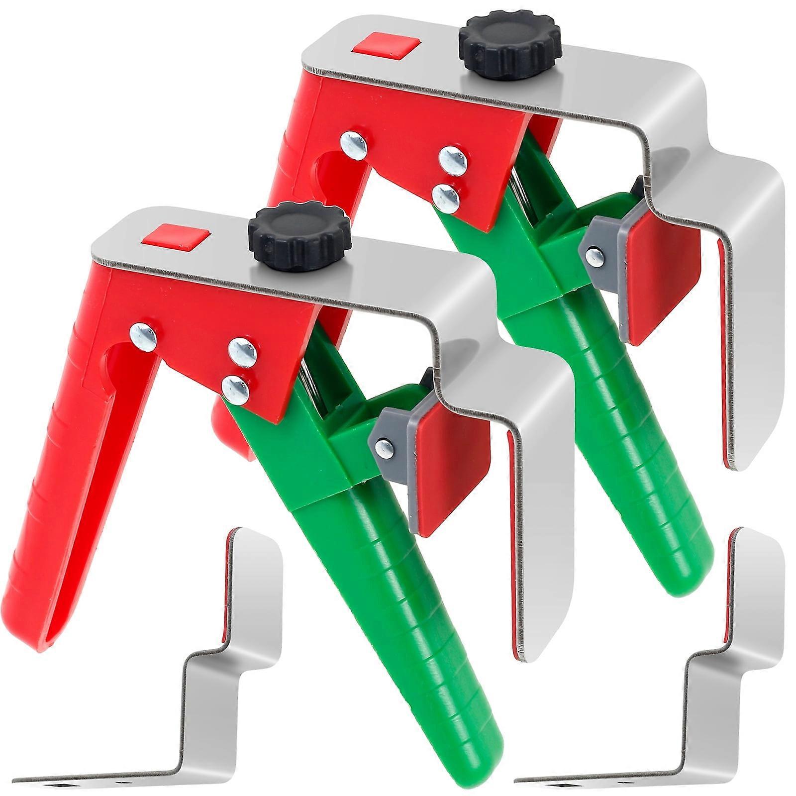 NUAHRHY 1Pc/2Pcs Adjustable Drawer Fixing Clamps Compatible with Universal Drawer Front Installation, Quick Press Auxiliary Clip