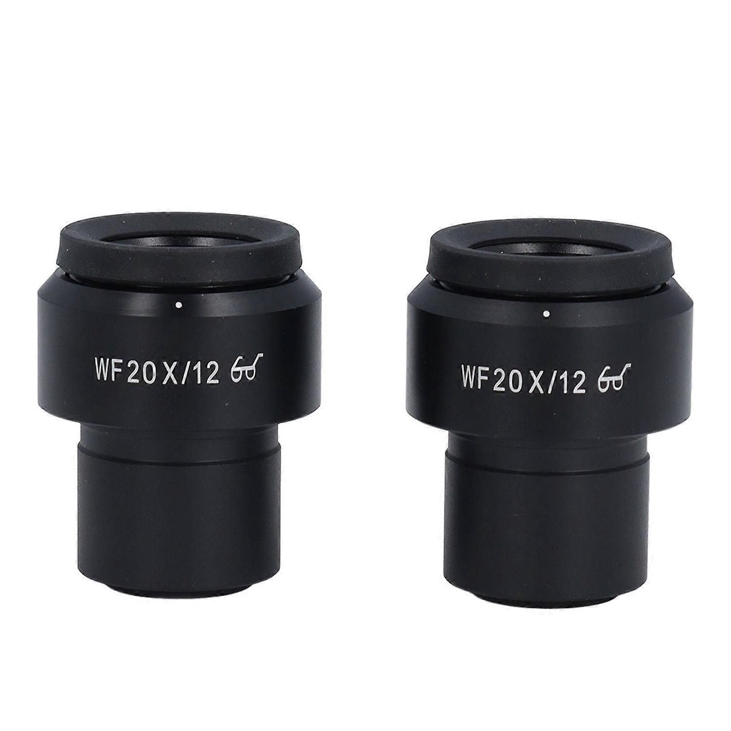 2 Pcs Microscope Eyepiece WF20X Widefield Adjustable Diopter Optical Microscope Eyepiece with 30mm M