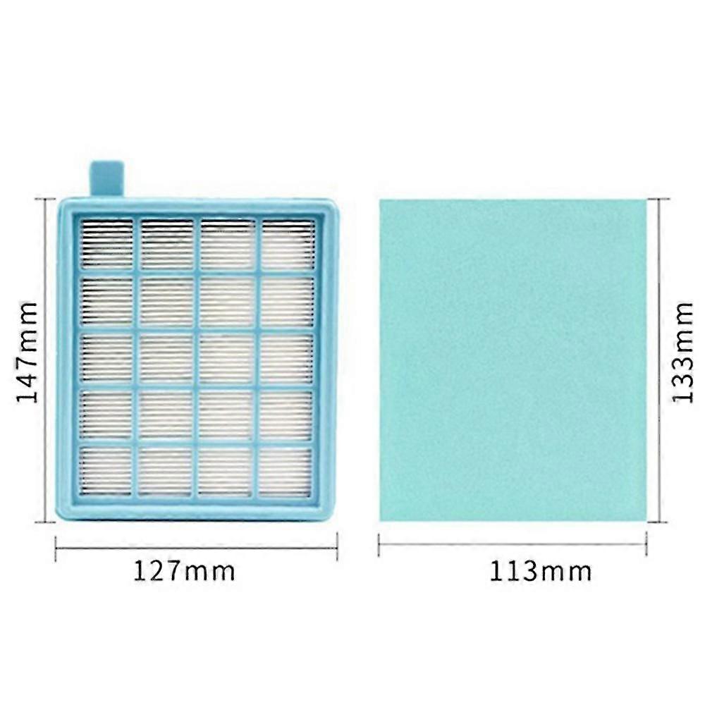 2 مجموعة مرشحات Hepa ل Fc8470 / fc8471 / fc8472 / fc8473 / fc8474 / fc8476 ، استبدال مكنسة كهربائية Accesso