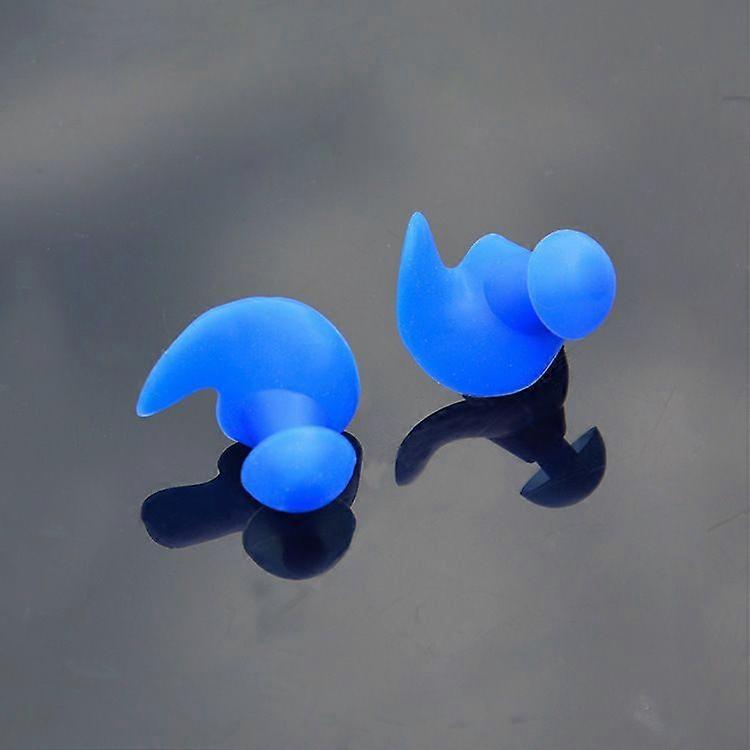 Swimming Silicone Waterproof+ Dust-proof Earplugs(1 pcs, blue)