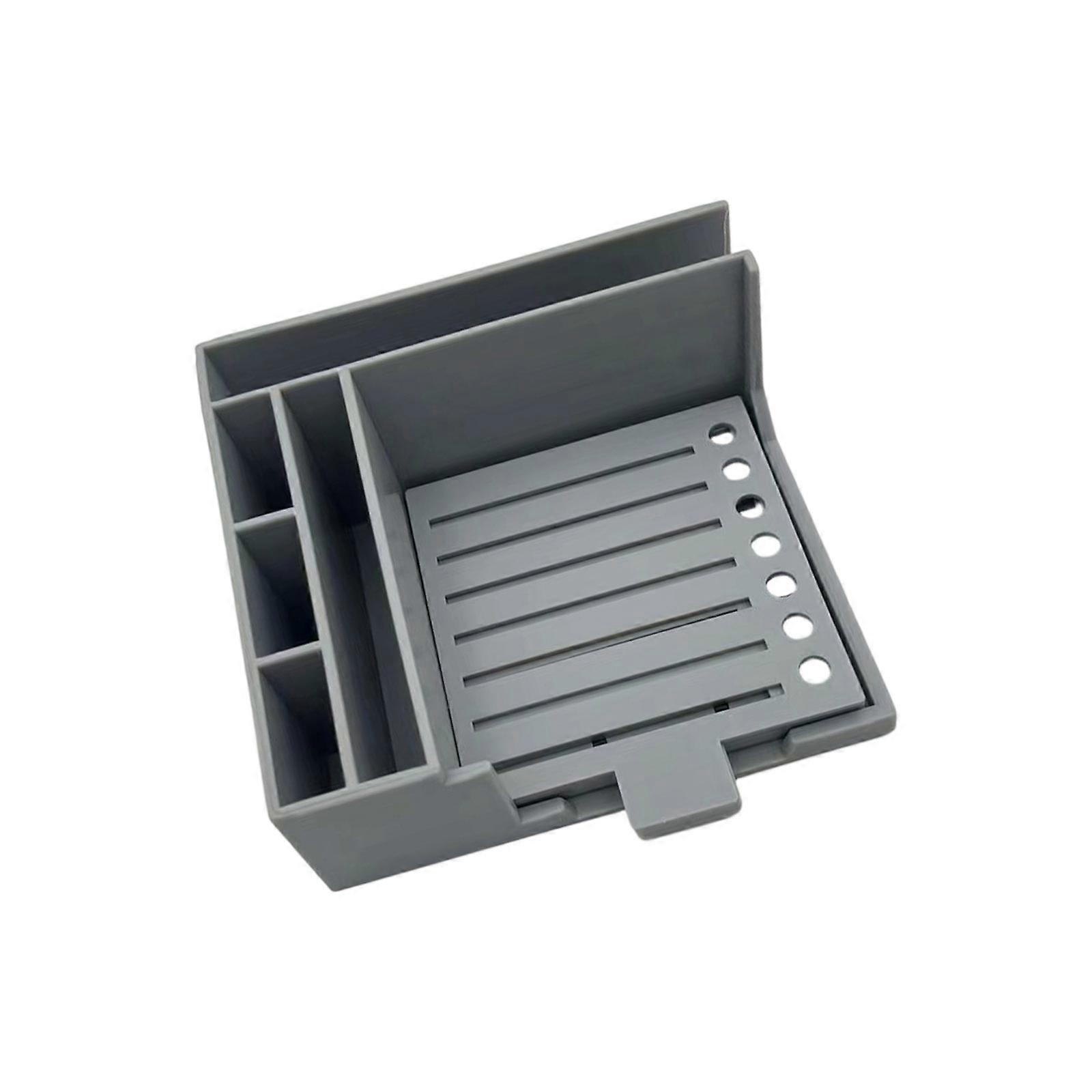 Sticky Note Storage Container Desk Organizers For Students Professionals  Gray