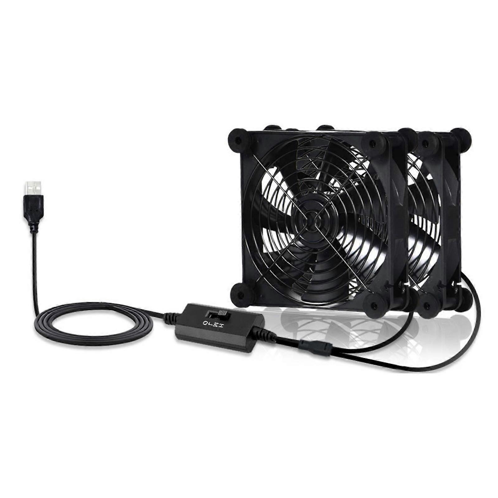 14cm USB Cooling Fan DC5V With Adjustable Speed Heatsink Durability For Long Time Use In Various Setting Multicolor