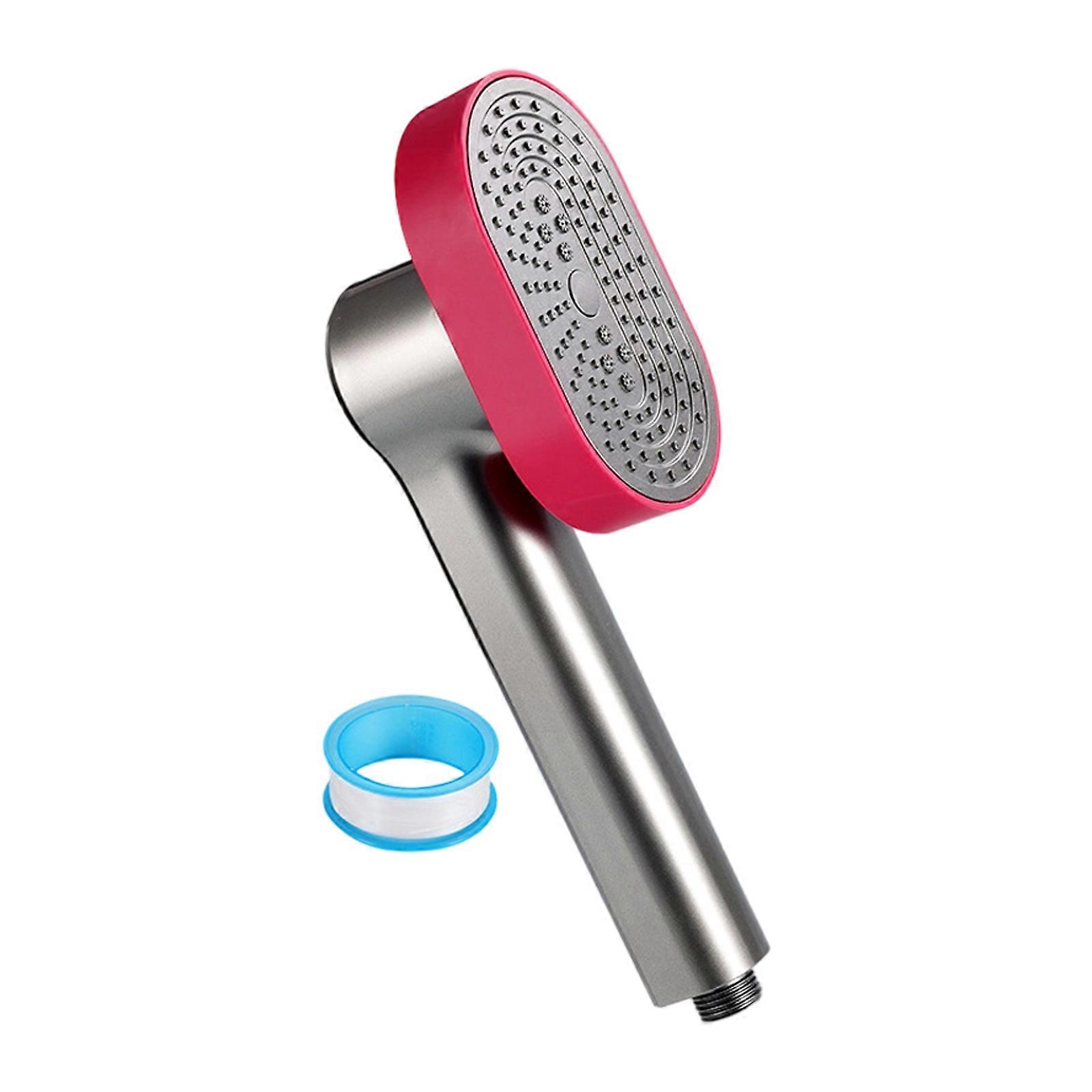 Multiple Sprays Pattern Handheld Shower Head 4 Adjustable Type Pressures Boosting Low Pressures Optimizes Shower Head set Multicolor