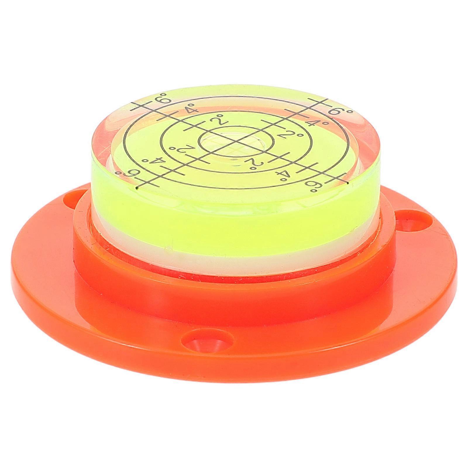 Mini Bubble Level Tool For Camera Tripod And Turntable Orange 4.50X4.50X1.50CM Measuring 1Pcs