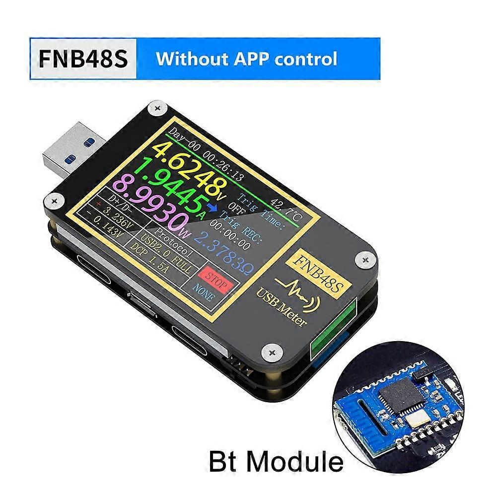 Mosiee Fnb48S Current Voltmeter Usb Tester Trigger Qc4+Pd3.0 2.0 Fast Charging Protocol