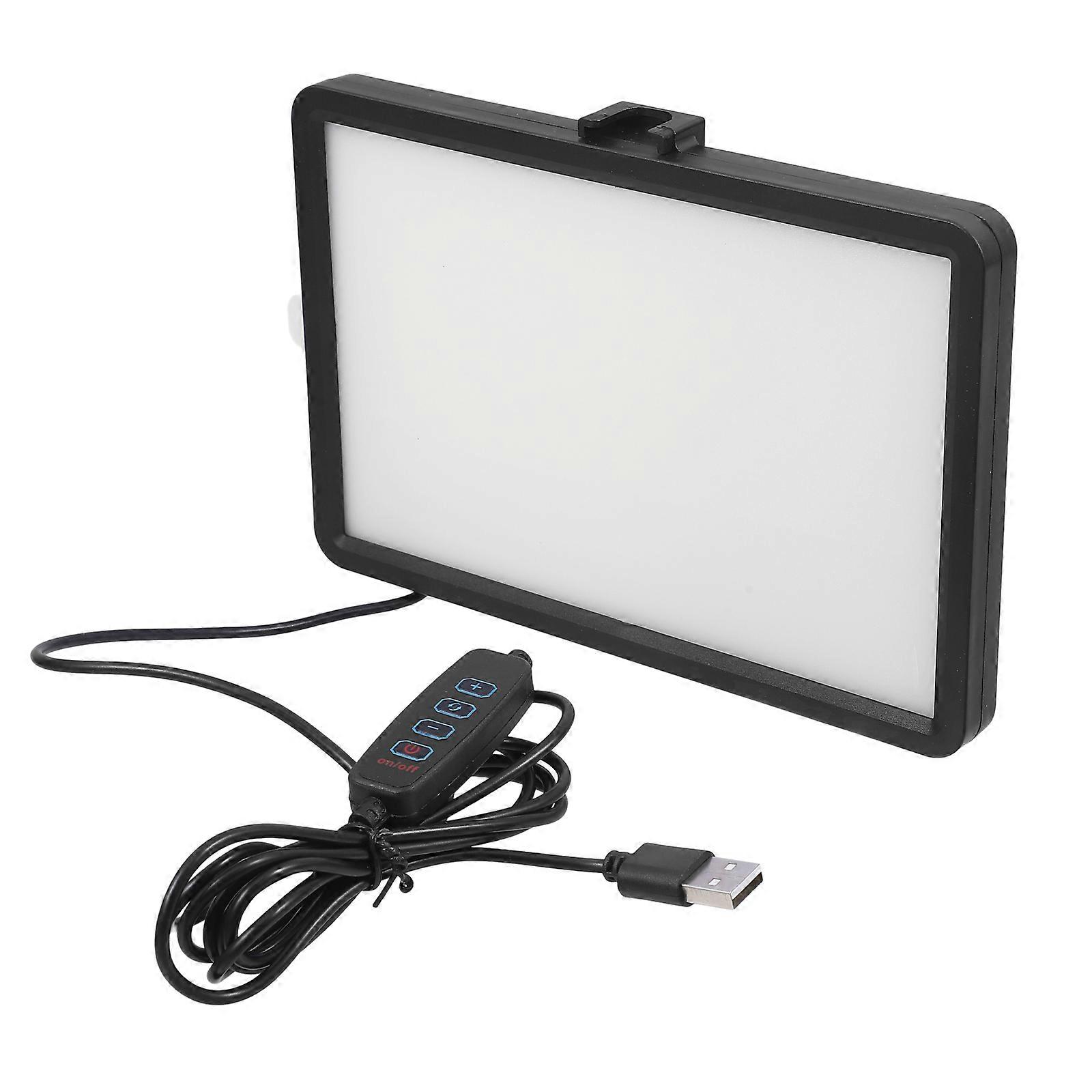 Led Video Light Multi Use Rectangular Photography Lighting For Laptop Camera Tablet 1Set