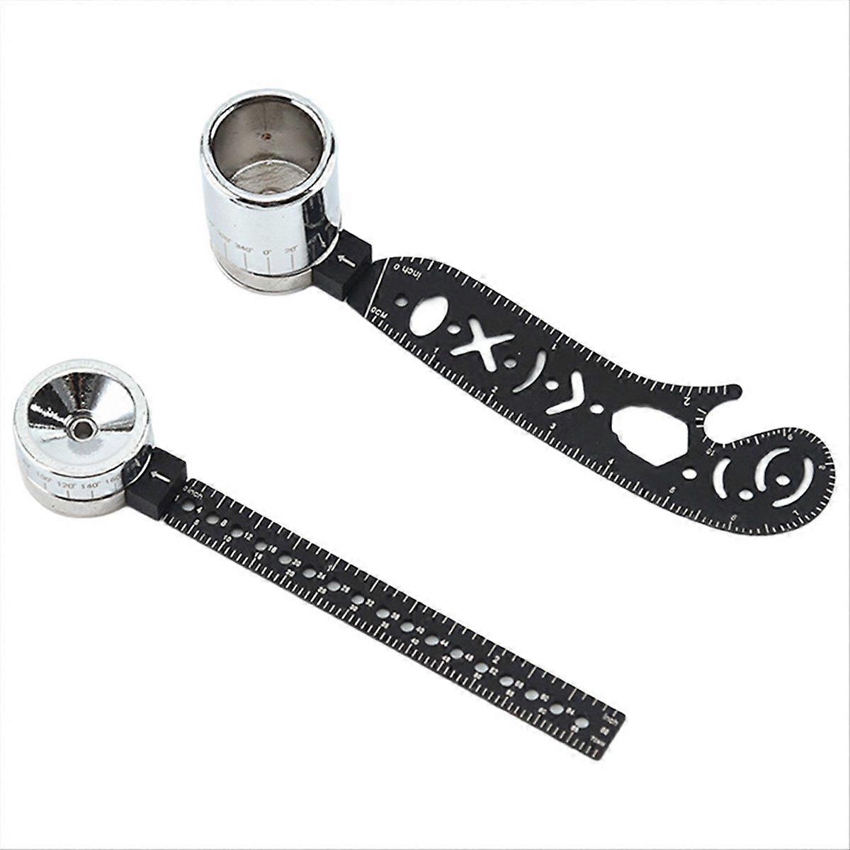 Rotating Drawing Ruler Student Homework Geometry Magnet Plotter Tool Auxiliary Circle Drawing Board