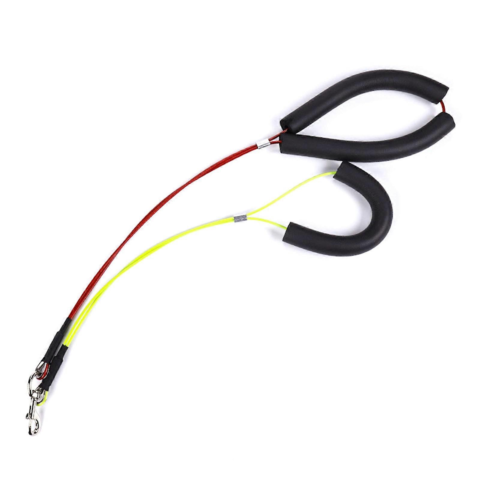 Corde de toilettage robuste et réglable avec pinces, support de hanches, corde de sécurité pour chiens et chats, bain, coupe des griffes, jaune et rouge