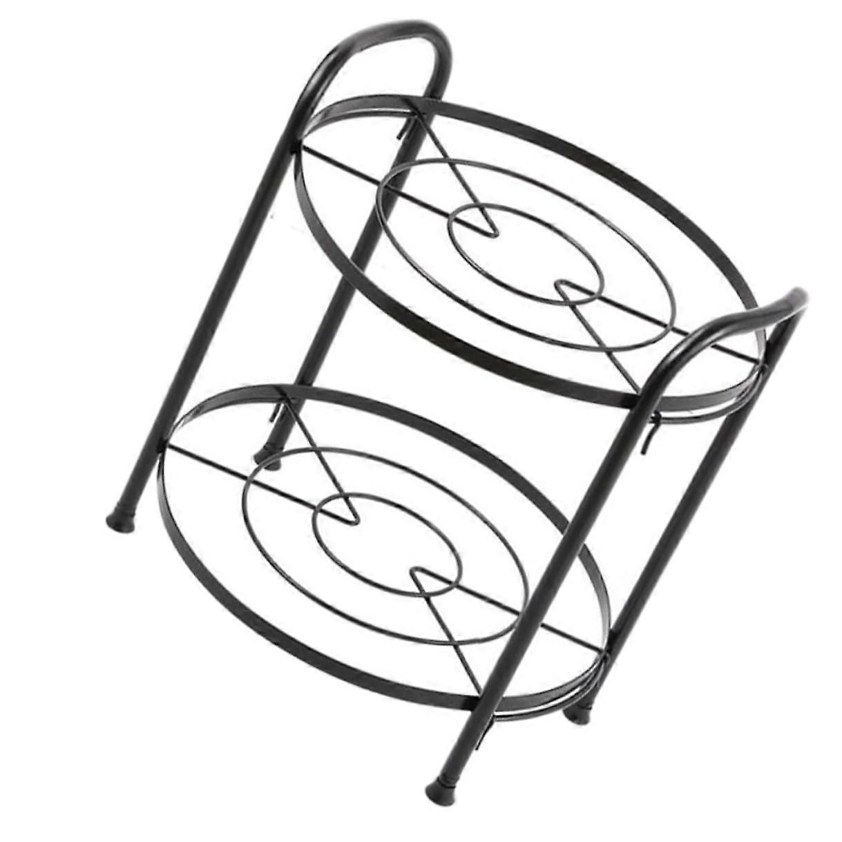 Adjustable TwoTier Pot Rack Cookware Organizer with Durable SpaceSaving Design for Kitchen Storage