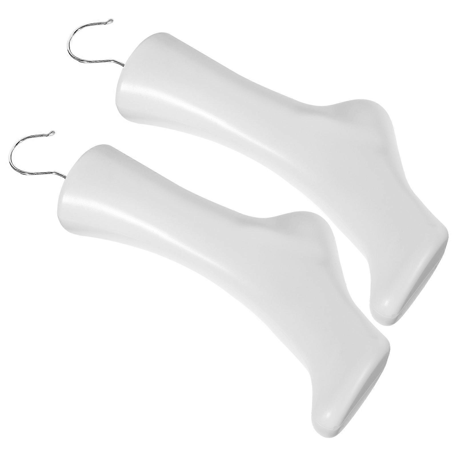 Plastic Sock Foot Model for Display 2Pcs Female Style Hanging Foot Stand